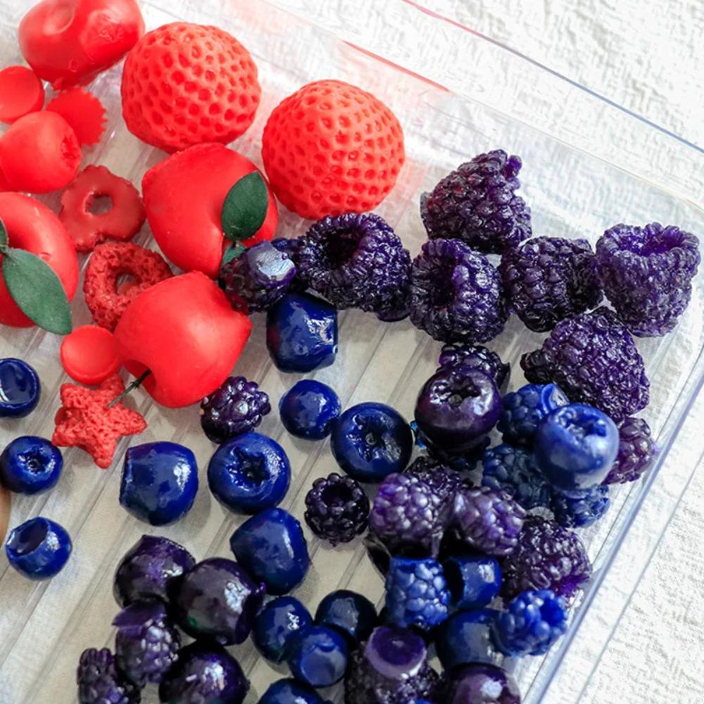3D Candle Silicone Mold Blueberry Raspberry Shaped Cake Decorating Tool Chocolate Mold  Homemade