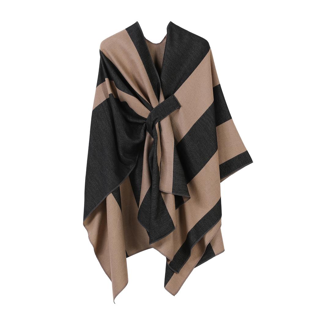Ladies' Fashionable Knitted Shawl, High-end Travel Wear, Imitation Cashmere Cloak