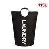 115L X-Large Laundry Basket, Collapsible Fabric Laundry Bag, Foldable Laundry Hamper, Folding Washing Bin