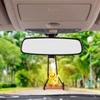 Car Pendant Cute Swing Duck Car Interior Decoration Holiday Swing Duck Rearview Mirror Pendant For Car Accessories