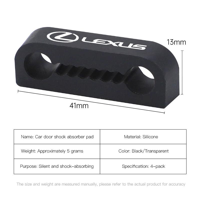 crdhnz1 4Pcs Car Door Lock Buckle Protective Cover Shock Absorber For Lexus Ct200h IS300h  RX400h RX350 RC RX450h GS RX RX270 NX300h UX