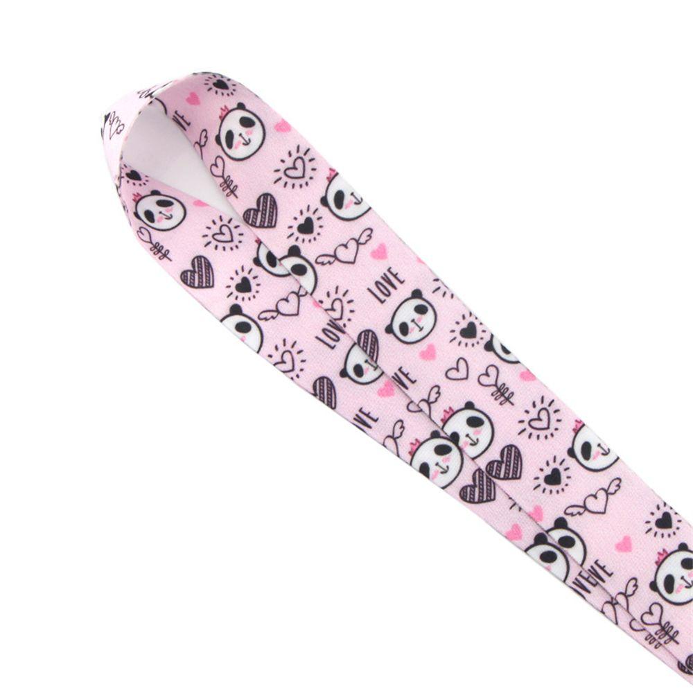 Badge Holder Certificate Lanyard Webbing Hang Rope Animal Panda Panda Lanyard Mobile Phone Straps