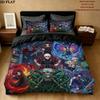 Tokyo Ghoul Pattern Bedding Quilt Set Quilt Cover Pillowcase Home Birthday Gift(1 * duvet cover + 2 * pillowcase, without core)