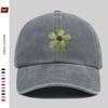 pc Bright Green FourLeaf Clover Pattern Printed Baseball Cap Fashionable Casual Printed Design Golf Hat Suitable for All Kin