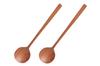 TOUGEI Nature Cutlery Dinner Set of Natural Wood Spoons, 2, 20cm,