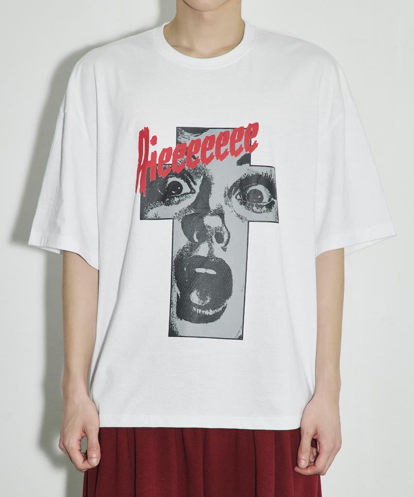 SCALLYWAG Vintage Crossbody Oversized T-Shirt [White]