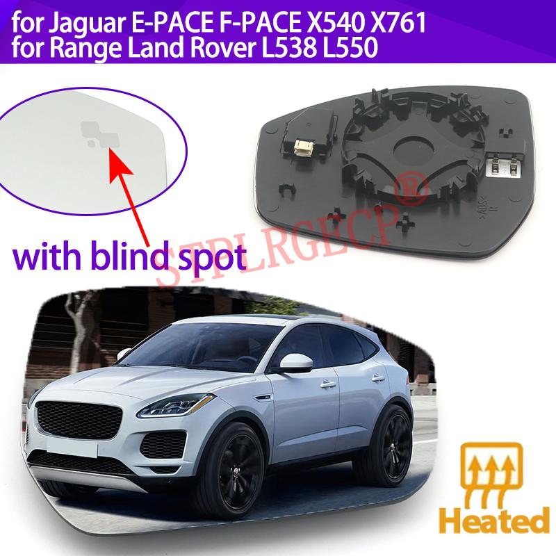Left Right Door Side Heated Wing Blind Spot Mirror Glass Lens for Jaguar E-PACE F-PACE X540 X761 for Range Land Rover L538 L550
