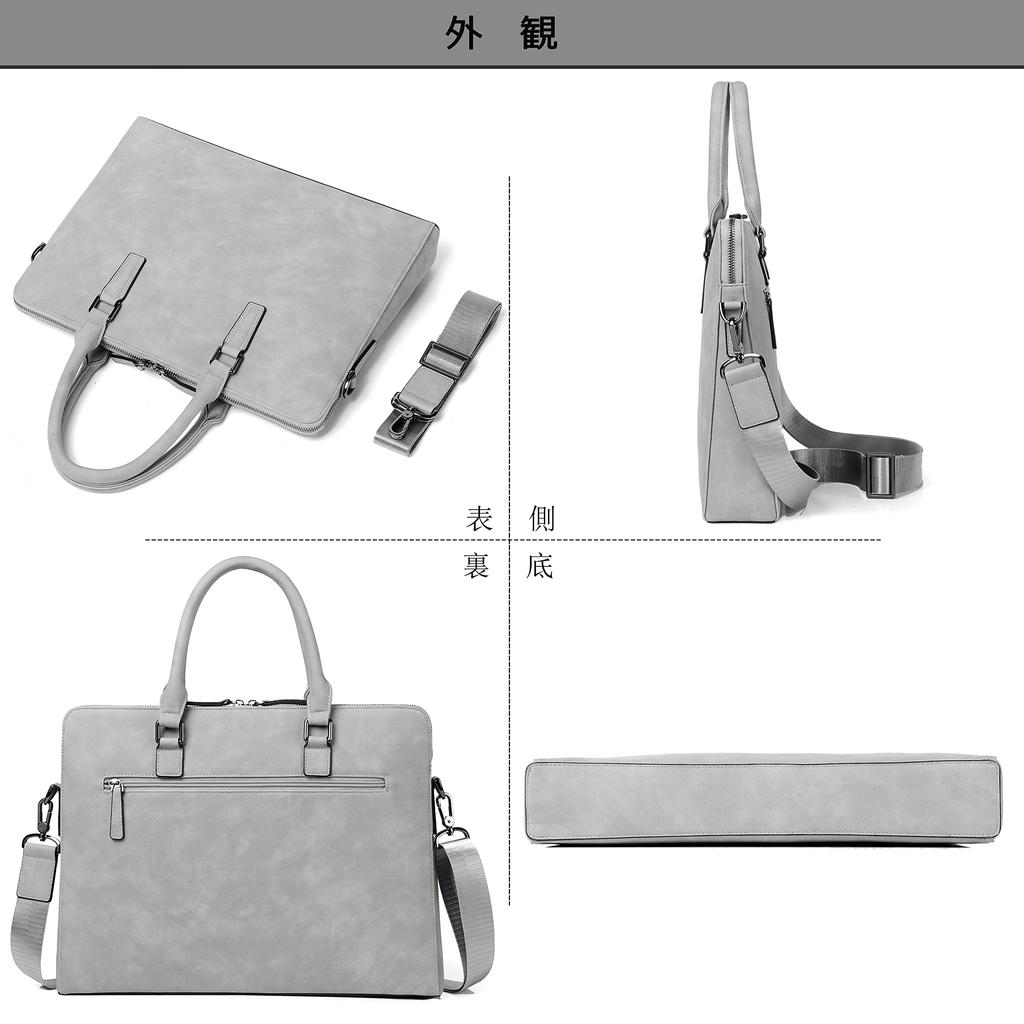 FSDWG Деловая сумка формата А4, большая, прочная, мужская, 2-сторонняя, совместимая, вместительная, водонепроницаемая, популярная, [Оригинал]