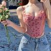 Spicy Girl Lace Camisole Vest with Women's Chest Cushion Worn Inside and Outside Beautiful Back and Slimming Design Top