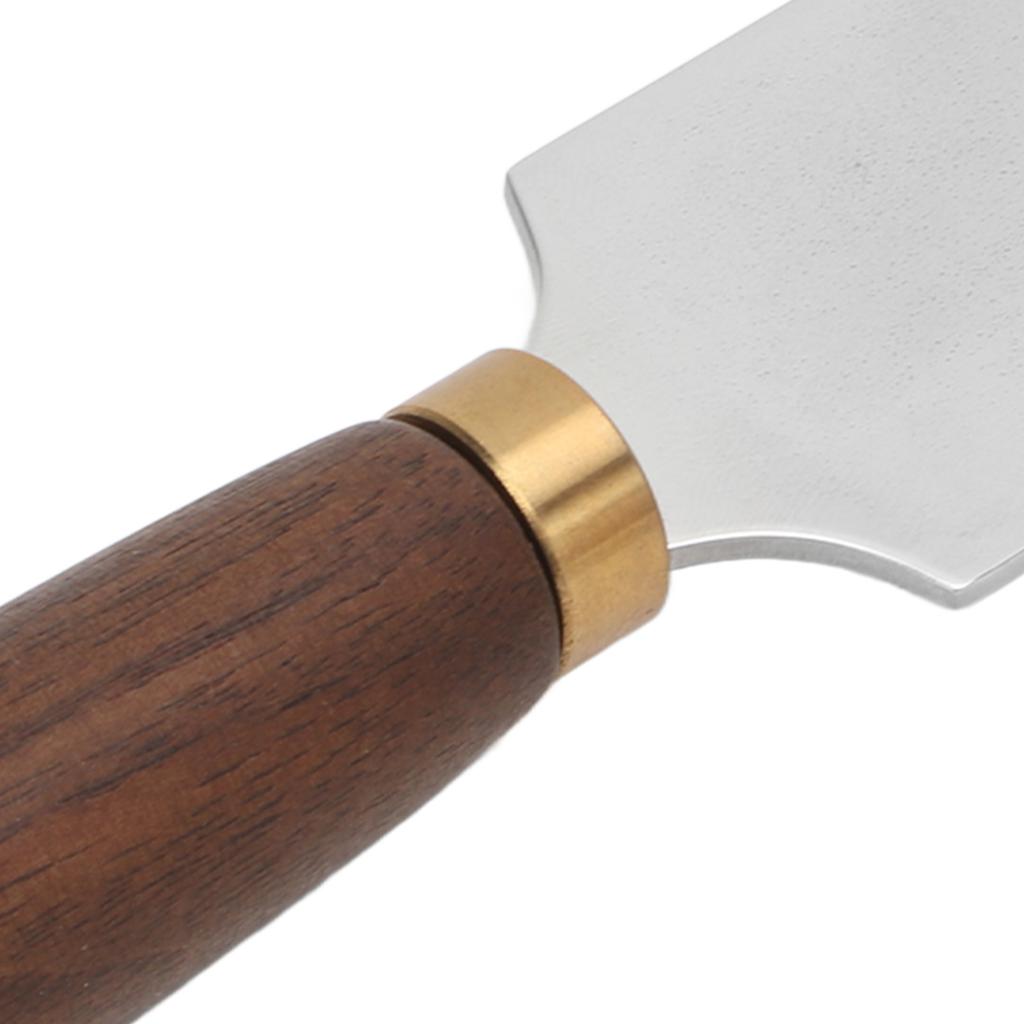 Leather Cutting Knife DIY Bevel Leather Craft Edge Skiving Knife With Wooden Handle Leather Working Tools