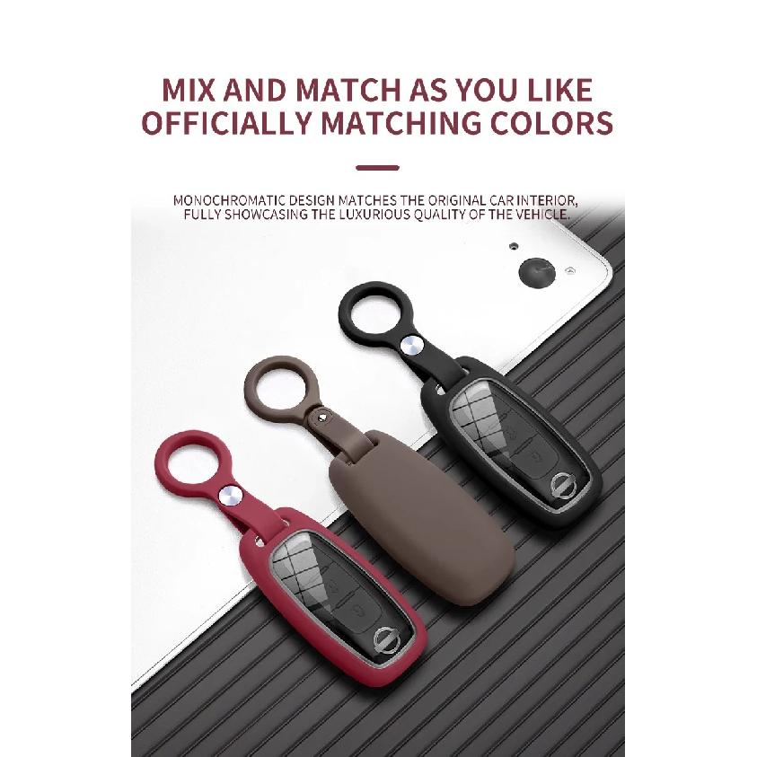 Premium Silicone Key Fob Cover for Nissan New Models Luxury Soft Car Key Case