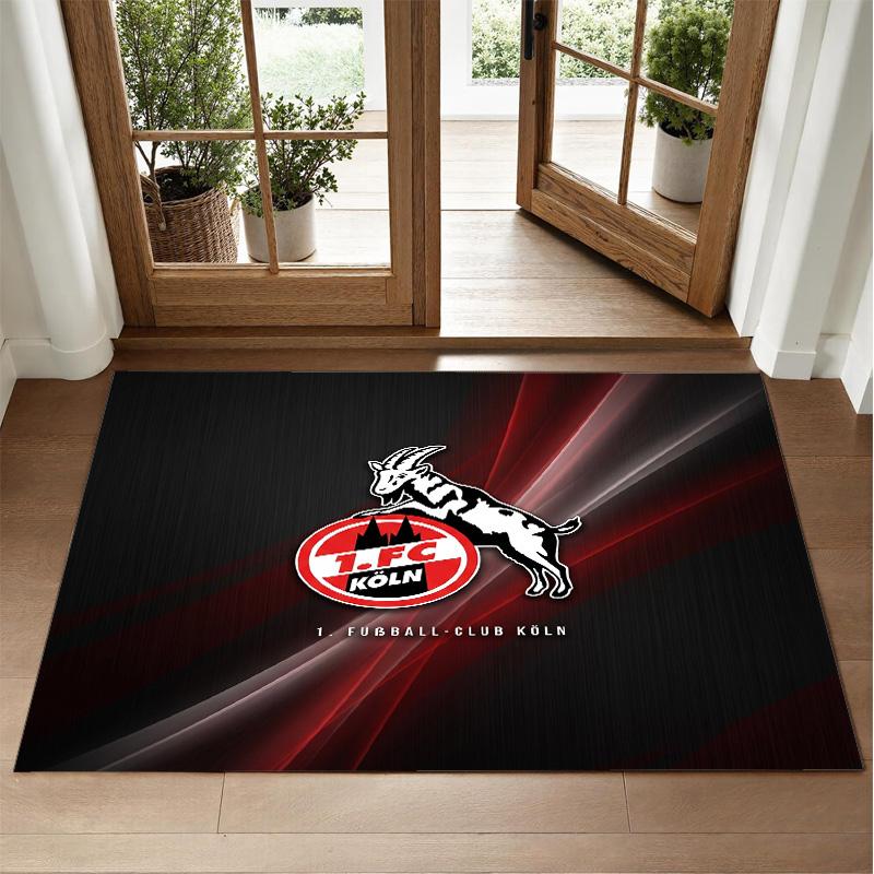 FC Köln Design Crystal Velvet Rug Soft Decorative Mat for Bedroom Entrance