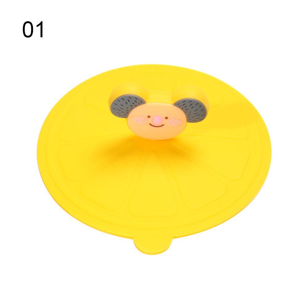 Seal Tea Coffee Lids Cap Leakproof Dustproof Suction Cup Cover Silicone Cup Cover
