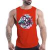 Мужской жилет с круглым вырезом без рукавов для отдыха, бега, спорта, отдыха, анимации, удобный, дышащий, с принтом, модный на четыре сезона