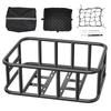 VEVOR Rear Bike Basket, Medium Bicycle Basket with Cargo Net, Liner & Waterproof Cover