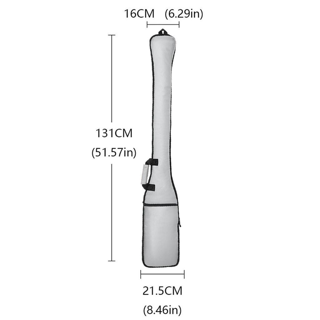 Сумка для переноски весла для каяка и лодки-дракона 51,5x8,4 дюйма Профессиональная гладкая молния Аксессуар для гребли на каноэ и лодках Оксфордская ткань
