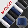 4/8pcs Set Men's Underwear Boxers Cotton Male Panties Boxers Breathable Man Boxer Solid Underpants Comfortable Shorts Calzoncillo Hombre