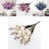 Elegant Realistic Faux Magnolia Silk Floral Bouquet For Wedding Decorations
