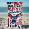 A-america Celebrates 250 Years Towel Large Quick-Drying Microfiber soft Beach Towel for Travel Fitness Sauna Bathing Camping