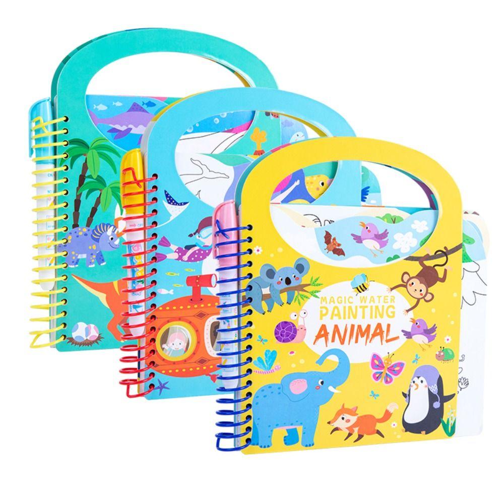 Graffiti Water Drawing Montessori Toys Clear Water Color Magic Water Drawing Book Children Toys