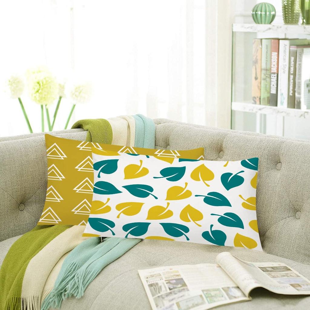 Набор из 5 многоцветных декоративных наволочек из джута ручной работы - CC14 - (12 дюймов x 12 дюймов)