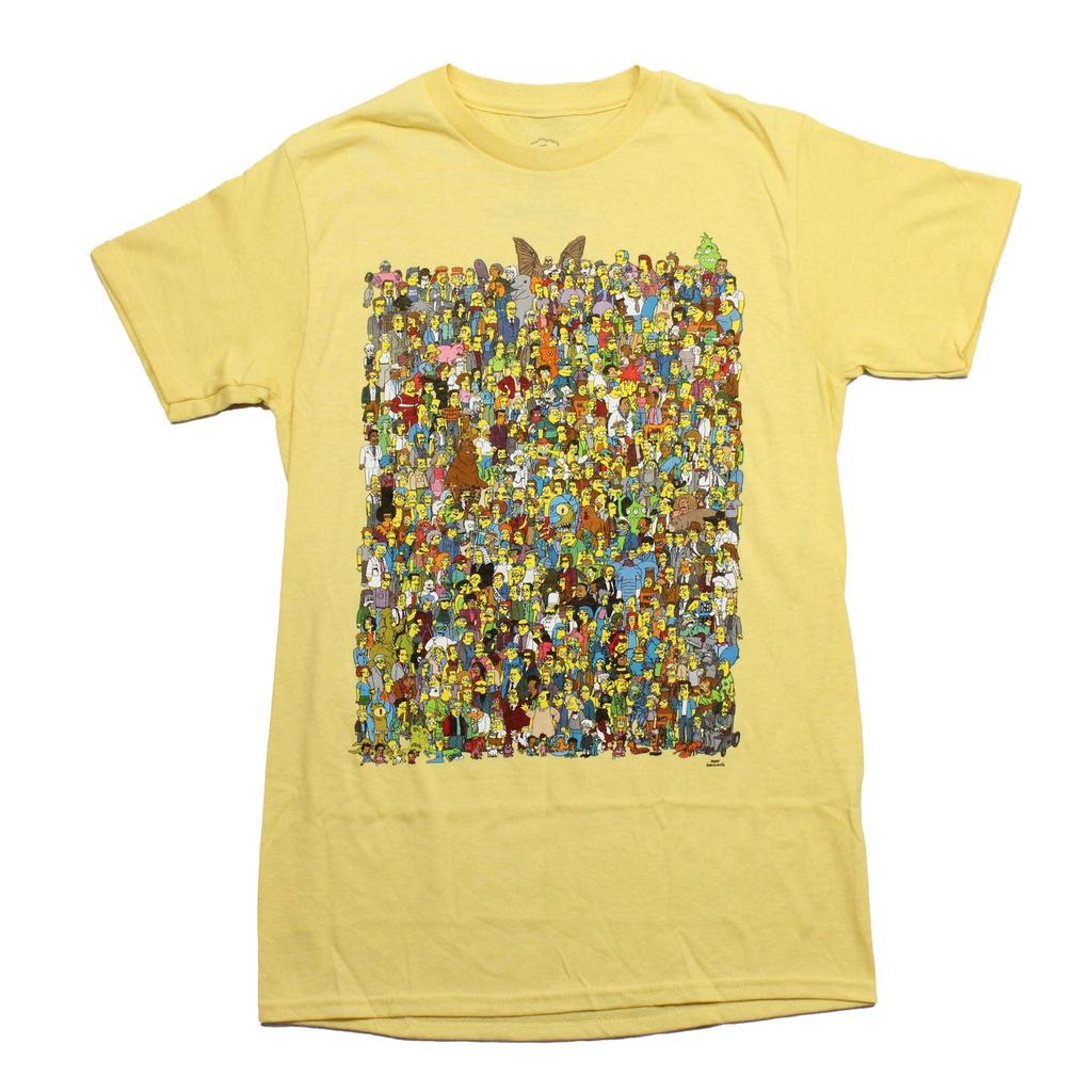 The Simpsons New Adult T-Shirt - Giant Collage of Springfield Characters