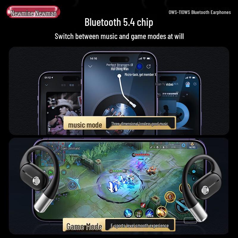 Newmine OWS-11 Open-Ear Bone Conduction Sports Headset