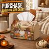 1pc Rustic Country Farm Tissue Box - Harvest Market Stand Squash Napkin Storage Box, Suitable for Rolls/Facial Tissues/Single Sheets, Available for Fa