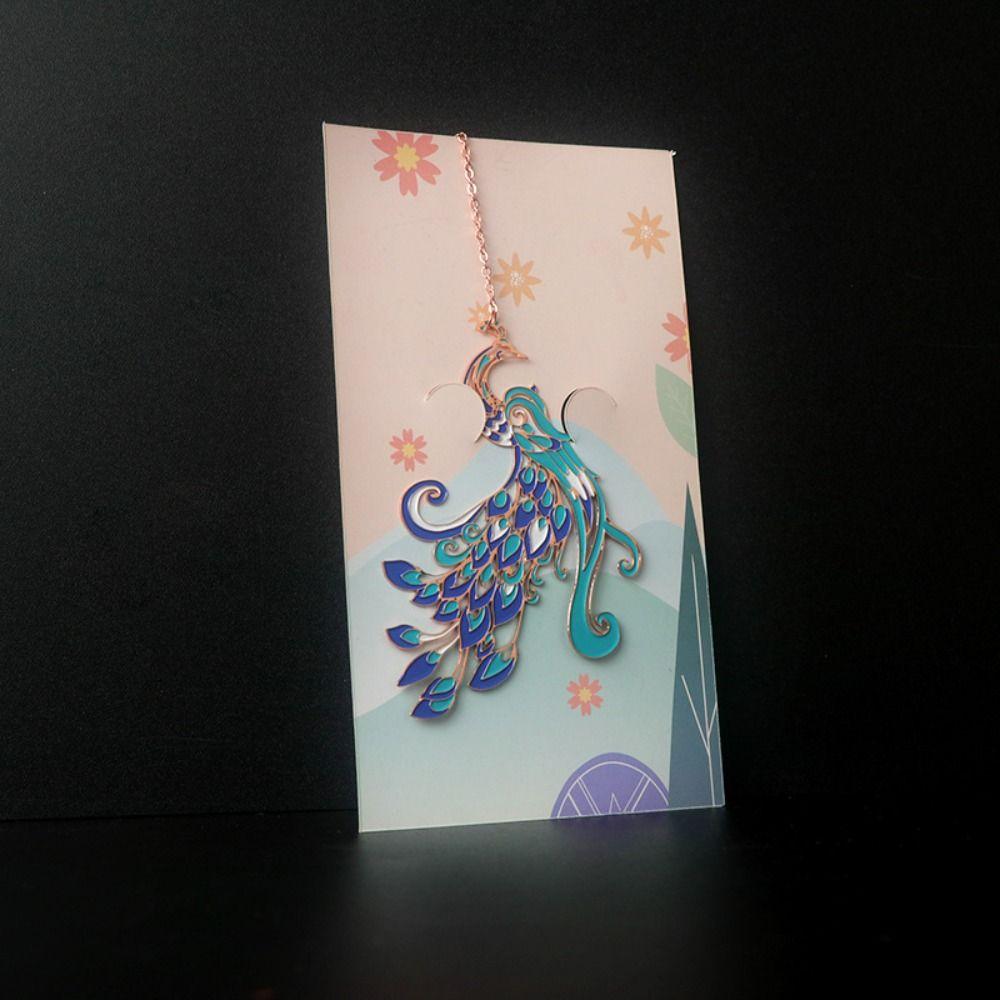Book Clips Chinese Style Metal Bookmark Book Page Marker Tassel Pendant Bookmark Reading Bookmark