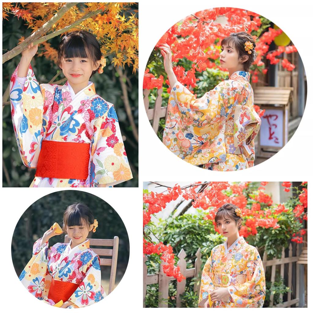 Украшения для волос ручной работы с дизайном цветущей сакуры и колокольчика для девочек и идеально подходящие для детей, Сити-Го-Сан, и выпускных. Набор в технике цумами-дзаику.