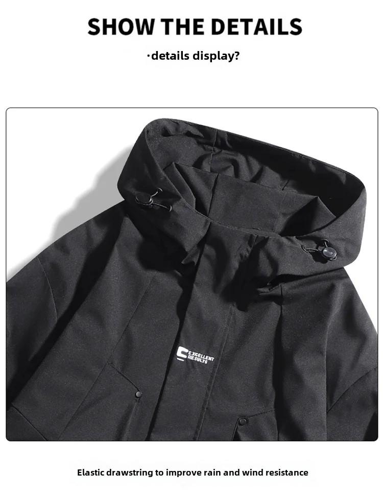 Мужская модная рабочая куртка 2024 года — стильная одежда для альпинизма на весну и осень