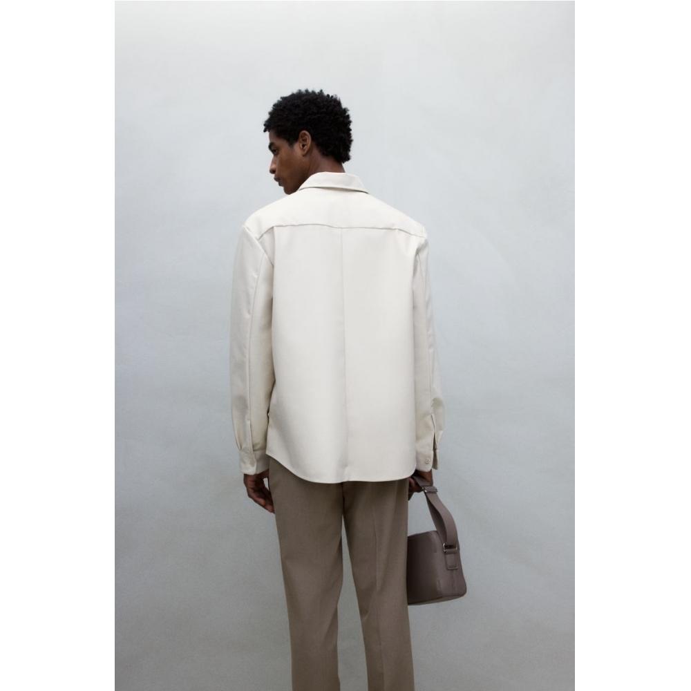 Брюки-джоггеры HM Tailored облегающего кроя бежевого цвета