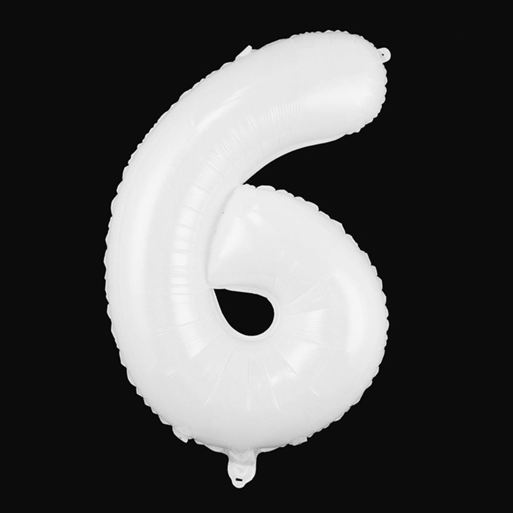 32-Inch US Number Birthday Party Balloons - Individual Aluminum Film