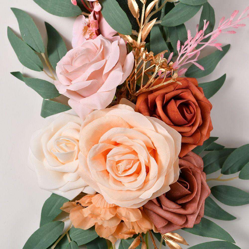 Wedding Decorations Fake Floral Rose Ceremony Flower Wreath Arch Flowers Kit Wedding Party