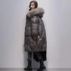 Oversized Womens Down Cotton Jacket Winter Warm Jackets Coat Long Hooded Parka Overcoat Female Cold Jackets Black