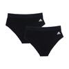 Solid Color Brand Logo Breathable Antibacterial High Waist Underwear Women Underwear Black 4A1P00-908