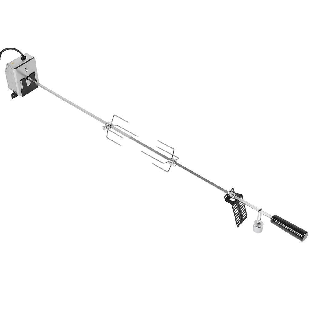 Universal Grill Rotisserie Kit 304 Stainless Steel 52.4 Inch 33lb Load Capacity Automatic Rotating