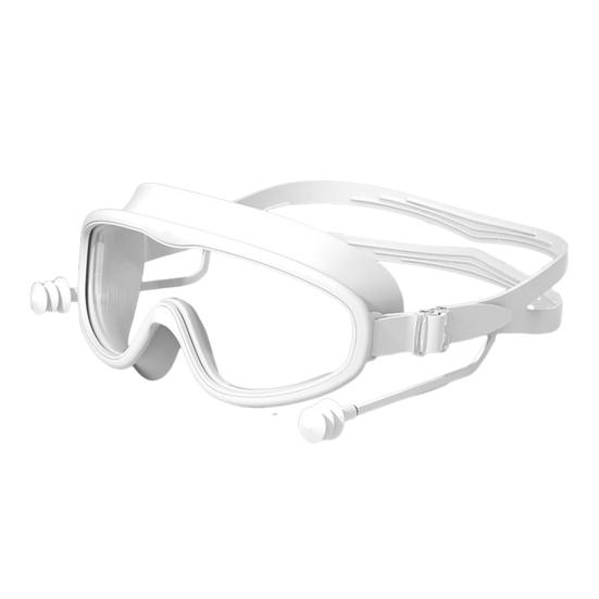 Очки для плавания для взрослых, противотуманные, с большой оправой, очки для плавания с высоким разрешением и широким обзором