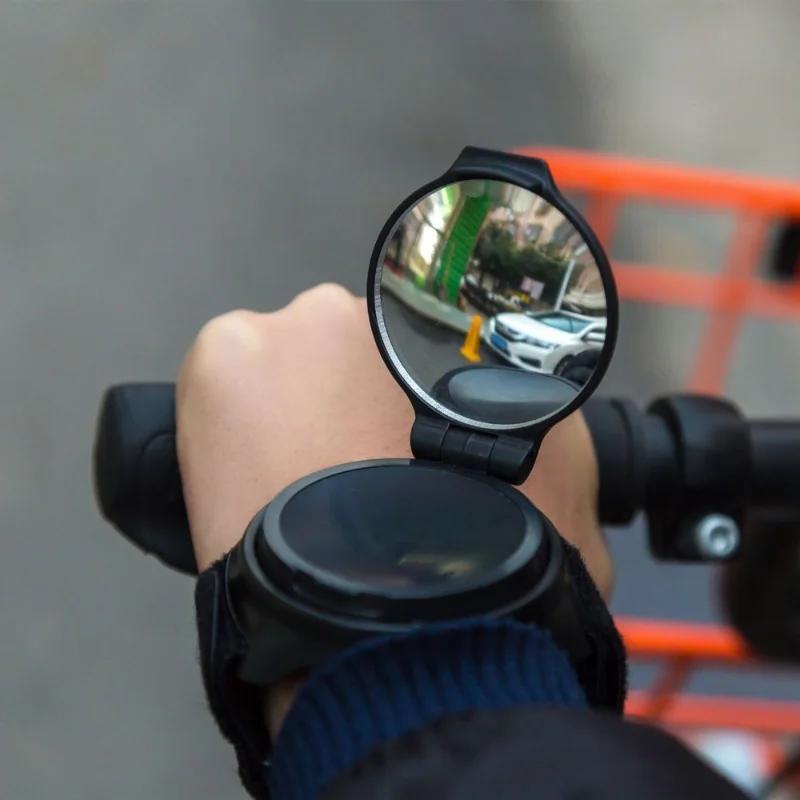 Регулируемое на 360 градусов зеркало заднего вида для велосипеда, браслет, зеркало заднего вида, одежда на руку, складной руль, безопасное зеркало для велосипеда