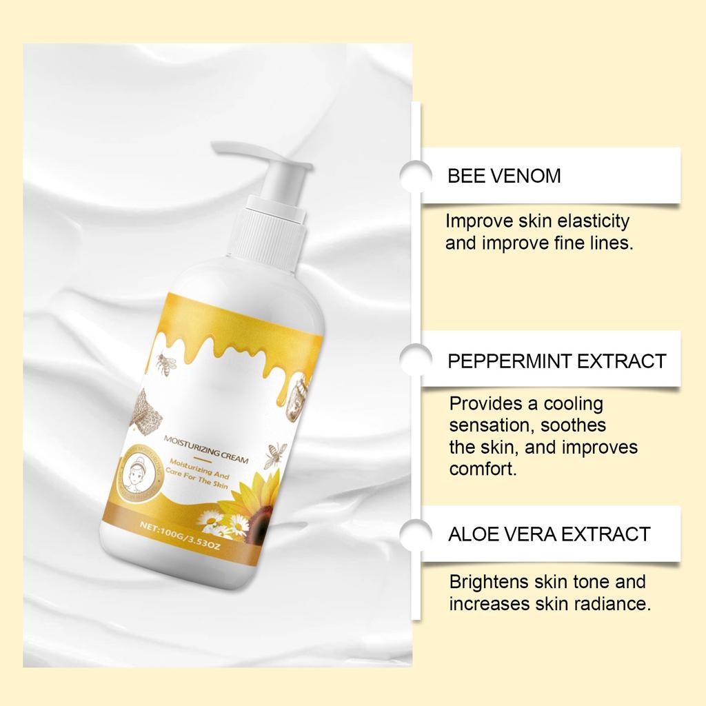 Bee Skin Moisturizer Gentle Hydration Moisturizing Body Skin Relief Massage Care