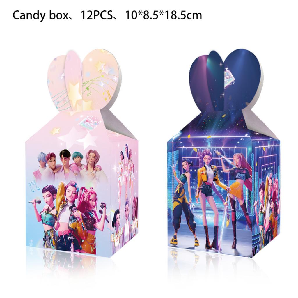 Tableware Theme Kids Birthday Party Supplies, Paper Plates Cups Napkins Candy Box Gift Bags Banner Backdrop All-in-One Decor Set