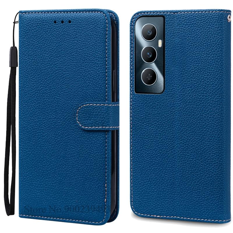 Для Realme C65 Чехол Мягкий Силиконовый Кошелек Кожаный Чехол Для Realme C65 Чехол Флип-Книжка Чехол Телефон Чехол Fundas Shell