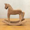 Деревянная фигурка лошадки-качалки, винтажная маленькая скульптура лошади, настольное украшение для свадеб, детских праздников, вечеринок, домашнего декора