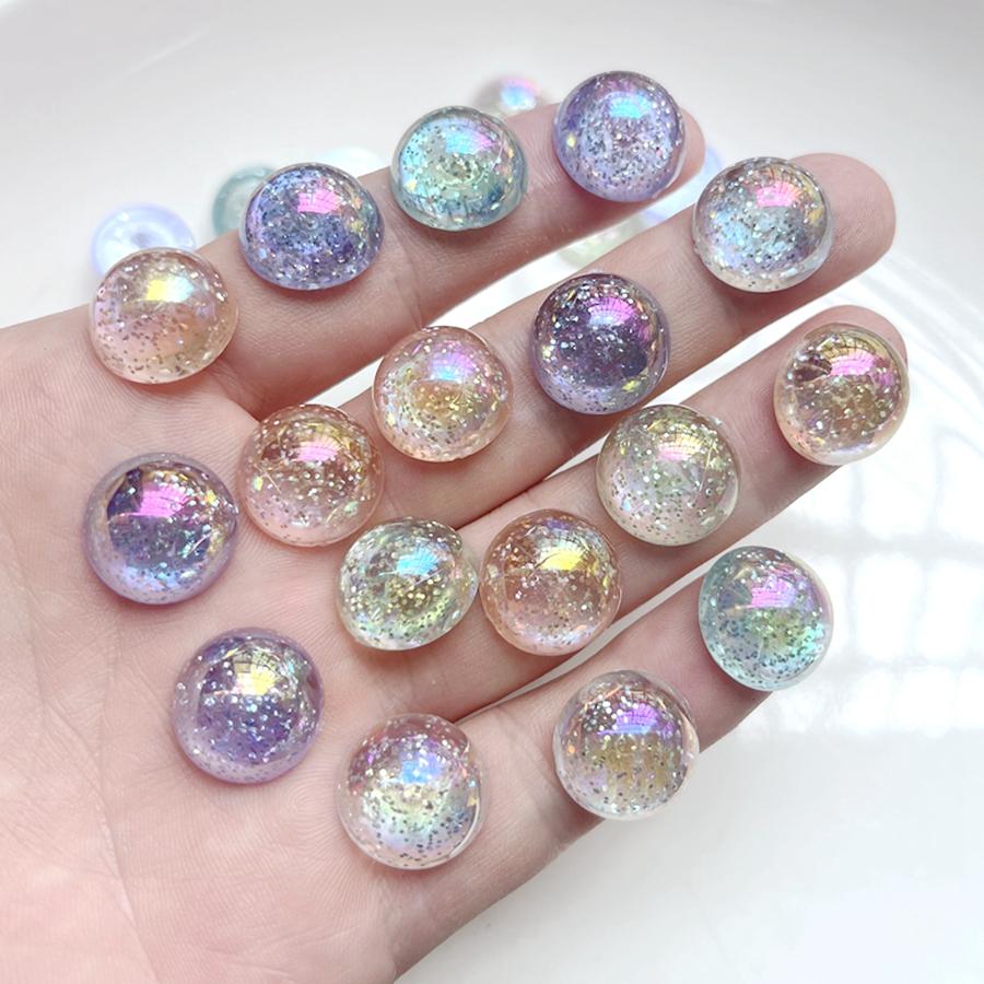 16 мм блестящие полнозвездные AB цветные акриловые круглые горный хрусталь со стразами «сделай сам», аксессуары для изготовления ювелирных изделий, заколка для волос, декоративный кристалл, 20 шт./лот