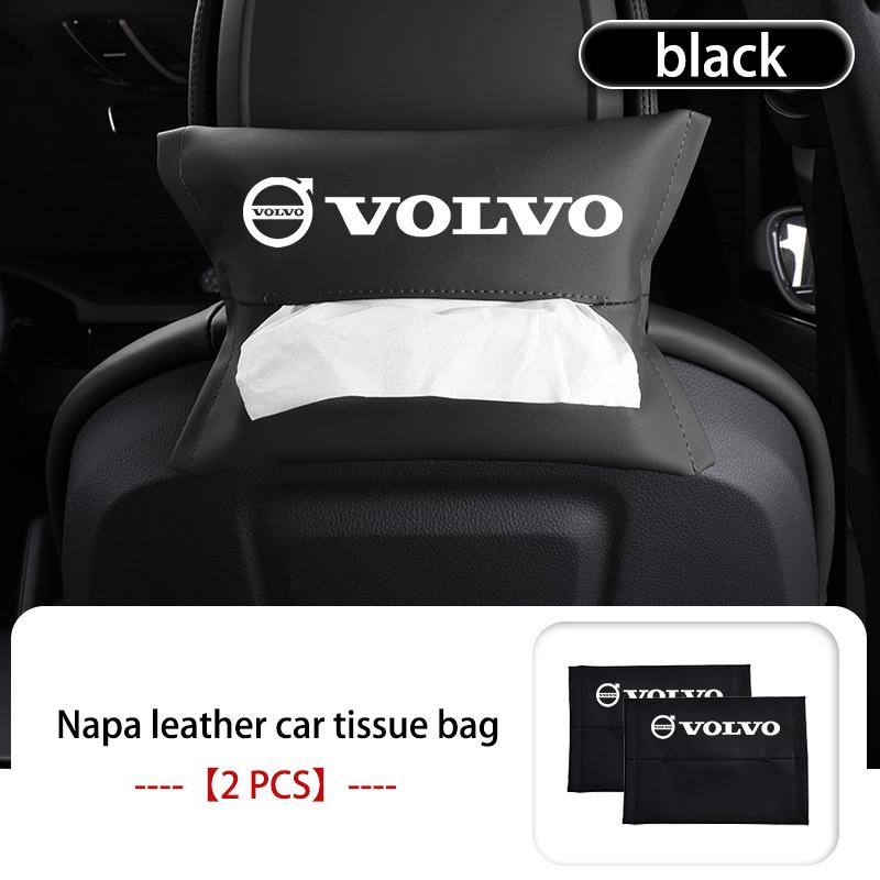 Для Volvo кожаная автомобильная салфетница на подголовник, сумка, коробка для бумажных полотенец XC60 XC90 S60 S80 V60 C70 S40 C30 V90 V60 C40 XC40 V70 JL9