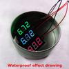 Micro 0.56"Digital Voltmeter DC3.50-30.0V Motorbike Car Waterproof Dustproof