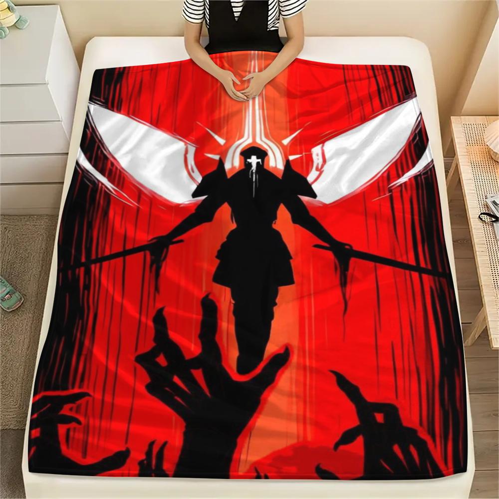1PC ULTRAKILL Print Flannel Blanket, High quality Comfortable for All Seasons, Home Decor, Warmth and Comfort, Perfect for Christmas Gifts