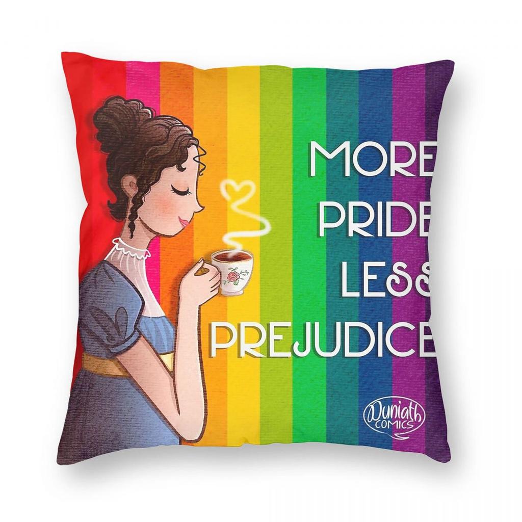 Jane Austen Pride Tea Square Pillowcase Polyester Linen Velvet Creative Zip Decorative Pillow Case Bed Cushion Cover