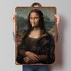 Мона Лиза с прищепкой Смешной Металлический Постер Вещи для Дизайна Комнаты Металлические Таблички на Заказ Жестяные Таблички для Настенного Художественного Декора Ретро