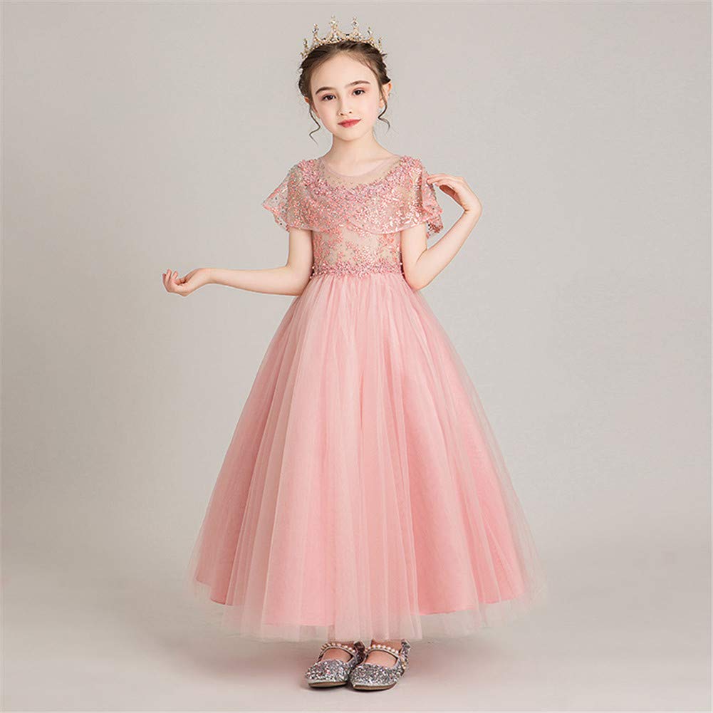 Karwavyi Formal Princess Perfect for Piano and Entrance Ceremonies Girls' Dress, Embroidered, Weddings, Recitals, Parties, Shichi-Go-San, Concerts,